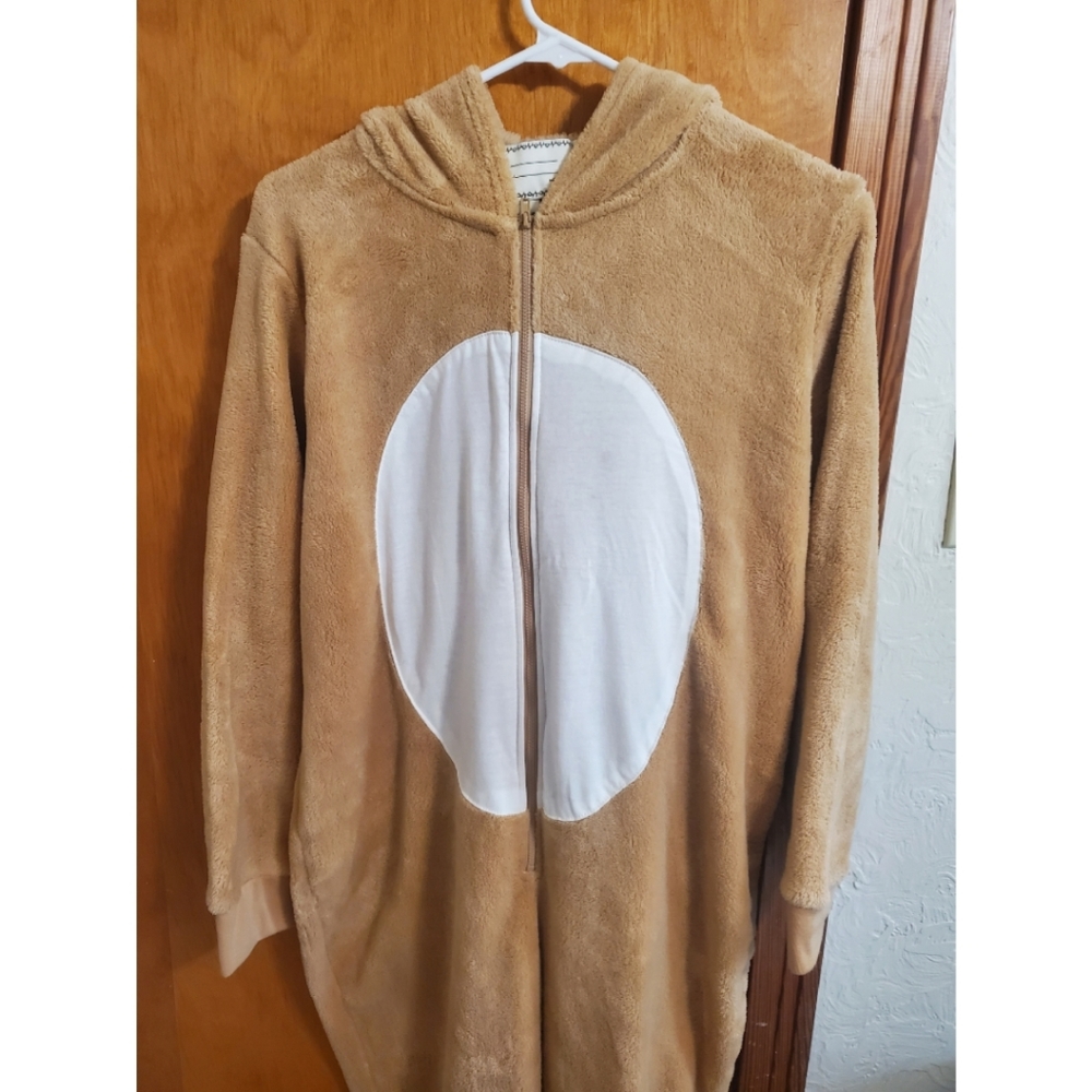 Rudolph Reindeer Adult Fleece Onesie